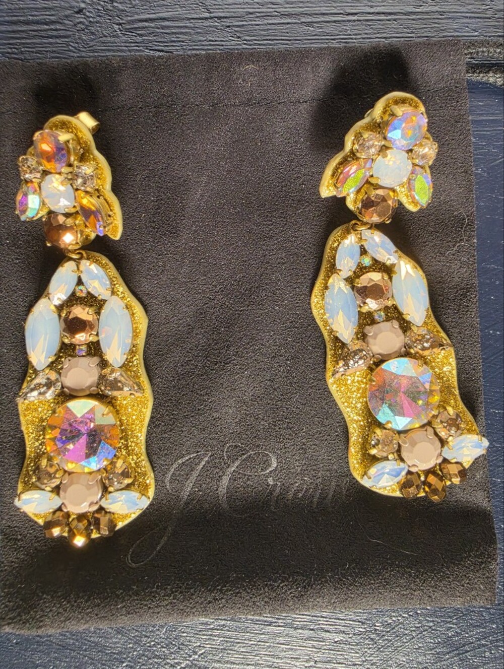 J Crew Crystal Statement Earrings